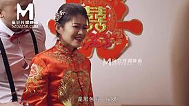 Modelmedia Asia: Lewd Wedding Scene with Liang Yun Fei