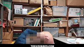 Blonde Shoplifter Daisy Stone Fucks Guard