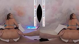 Gia Derza stretches her bubble butt for balls deep assfucking and creampie