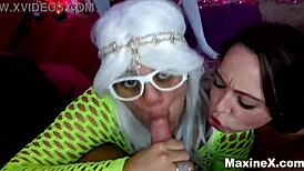 I'm sucking Maxine's cock with Nicky Rebel.