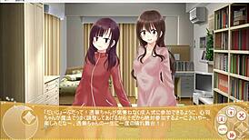 Magical exhibitionist college girl christhea flashes in hentai game