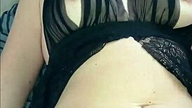 Sexy Mature Wife Using Red Dildo In Homemade Lingerie Scene