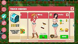 nutaku booty farm hentai game part 09 with big ass milf redhead