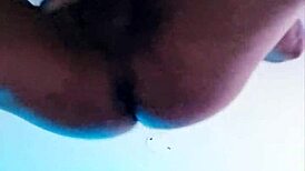 my favorite pose for eating, with a european transsexual posing seductively