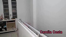 Blonde Receives Black Gift and Gets Fully Stuck