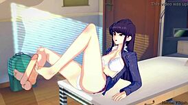 Komi Gives Intense Footjob Pleasure!