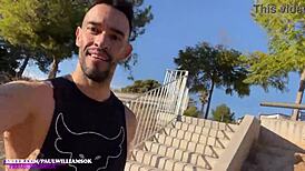 Sexy Man Flashes His Cock In The Parking Lot!