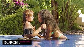 hey, feel that lesbian vibe by the pool with us?