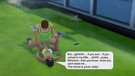 Crazy sister-in-law seduces in wild Sims 4 affair