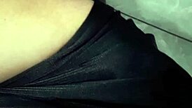 mature lady at laundry mat