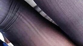 see that nylon upskirt?