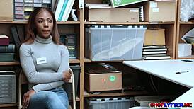 Sarah Banks, why sass the officer at work? Officer drills her hard in the shop!