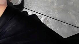 mature lady at laundry mat