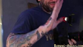 Pierced Skank Gets Wild Facial