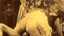 Vintage Lesbians Explore Hairy Antique Retro Scenes