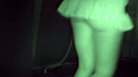 jeny smith teasing with mini skirt flashing in public