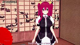 Stella Vermillion gives footjob, handjob, boobjob and POV fucking in anime