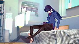 Komi Gives Intense Footjob Pleasure!
