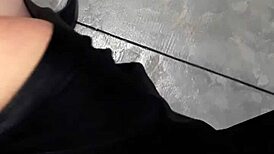 mature lady at laundry mat