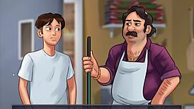 Anime Babe Rides Hard in Summertime Saga Part 8 Gameplay