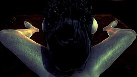 Yennefer in anime sex with 3D cartoon game