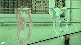 Neighbor's thong tease