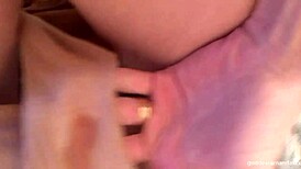 Solo babe peeing and farting on homemade toilet