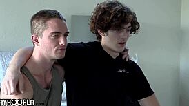 hey, check out this midwest college frat jock fucking that gay dude rough