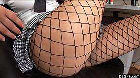 Sexy Girl Stripteases And Fucks Dildo