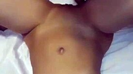 Sexo caseiro with skinny black babe in lingerie for double creampie fun