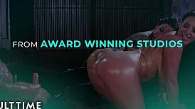 Busty Hentai Chick Defeats Lesbian Rival Then Fucks Her