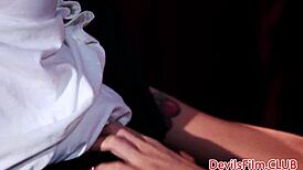 Gorgeous Femdom Babe Deepthroating Hard Dick 😍