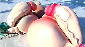 on the futa island, shemales with big asses and monster cocks roam