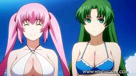 Sexy anime bikini madness in ecchi style part 2