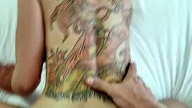 Amber Chase's big boobs bounce as she's fucked doggystyle by huge cock!