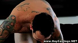 I-I mean, this tattooed guy is sucking off the casting agent so good, it's like he's really into it, you know?