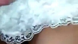 Russian wife gives blowjob while getting double penetrated like a slut