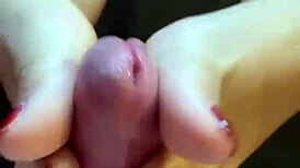 Footjob Fetish with Cum on Feet