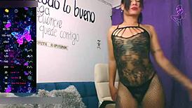 Ts Angelique Monroe Feels Intense Arousal Playing With Buttplug And Dildo In Sexy Lingerie During Webcam Show. Anal Teasing Builds Emotion.