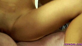 Hey, step mom and step daughter sneak first time fun