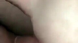 Russian wife gives blowjob while getting double penetrated like a slut