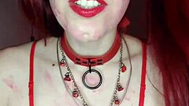 Shyyfxx Redhead Enslaves Evil Man with Intense Feet Fetish Femdom