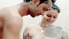 desi wife puja banging hard in bathroom