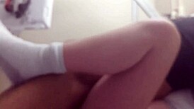 Amateur interracial encounter with big black cock.