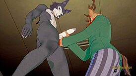 louis jerks legosi off then fucks him creampie style