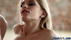 Flexible babes, are you into toes, footjob, and jizz on monster cock?