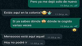 Chat De Whatsapp Con Mi Vecina Infiel Se Vende Por Ropa Oral Teen