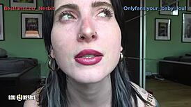 Horny stepmother dominates with strapon on Lou Nesbit and Lia Louise