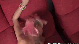 zoe, the petite spanish emo girl, shows her punk piercings and tattoos in europe