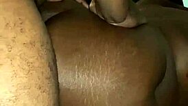 the blonde milf slut eagerly licks the black cock before taking it deep in her shaved pussy.